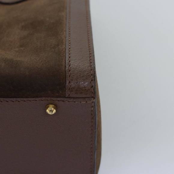 GUCCI Bamboo Tote Bag Suede Brown 002 2853 0260 0 Auth 75116 - Picture 14 of 16